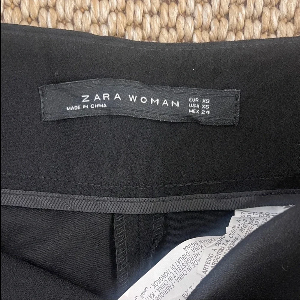 Zara Black Wide Leg Pants - Picture 3 of 4